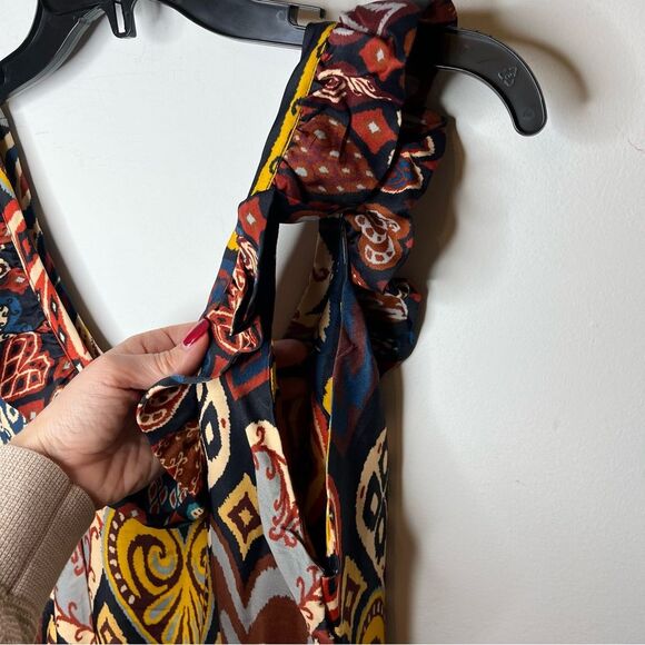 FARM Rio Hearts Ikat Black Maxi Dress S - Picture 11 of 11